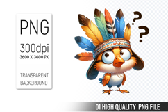 Cute Chicken, Animal Sublimation Clipart PNG Product Image 1