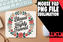 Cheerful Mouse Pad Design PNG, Religious Product Image 1