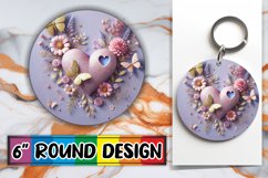 Joyful Ornaments Round Style, 3D Heart Product Image 1