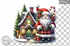 Christmas Santa Sublimation - Clipart PNG Design Product Image 1