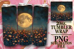 Springtime Floral Tumbler Sublimation Design Product Image 1