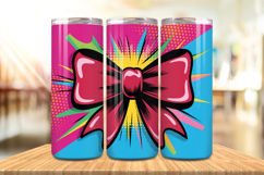 Valentine’s Day Colorful Bows Tumbler Wrap PNG Big Bundle Product Image 3