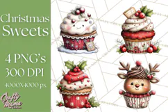 Christmas Treats Cookies Cocoa Clipart PNG Product Image 1