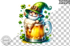 St. Patrick&#039;s day Gnome - Clipart Sublimation PNG Product Image 1