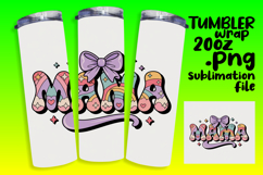 20oz Tumbler Template for Any Occasion , Mama Product Image 1