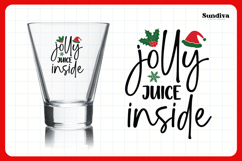 Funny Christmas Shot Glass Quote SVG | Jolly Juice Inside Product Image 3