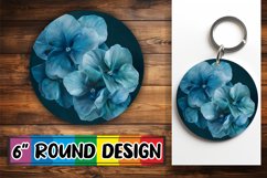 Petal Power: Sublimation Circle Keychain &amp; Car Coaster Product Image 1