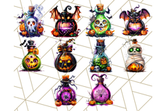 Bright Halloween Potion Bottle PNG Clipart, Holiday Elements Product Image 6