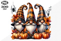 Halloween Gnomes Sublimation - Clipart PNG Design Product Image 1