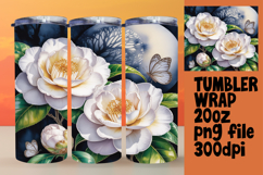 Sublimation Excellence for 20oz Tumbler , Flowers Product Image 1