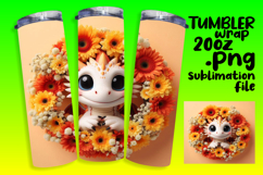 Unique 20oz Sublimation Design , Dragon Product Image 1