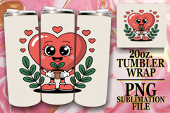 RADIANT ADVENTURE 20oz TUMBLER WRAP, Valenines Heart Product Image 1