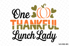 One Thankful Lunch Lady Svg | Halloween Svg | Svg Cut Files Product Image 1