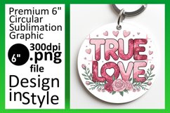 Bright Round Design Coaster PNG , Valentines Product Image 1