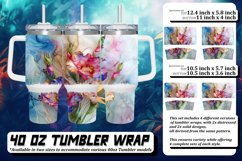 Radiant Bouquet: Floral Tumbler Collection 40oz Product Image 1