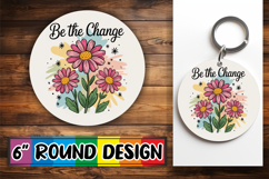 Sweet Coaster Designs for Cars PNG, Flowers Quote Product Image 1