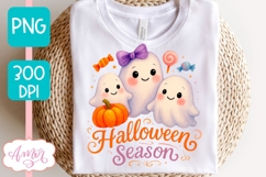 Halloween season PNG design, Cute Halloween Ghosts PNG Product Image 2