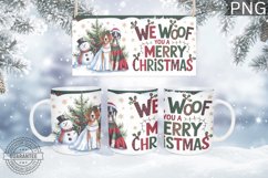 We woof you a Mug Wrap Design-Christmas Dog Sublimation Product Image 1
