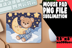 SWEET DESK PAD PLAYFUL PNG, Cute Bear Product Image 1