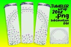 Lovely 20oz Tumbler Template for Gifts , Flowers Product Image 1