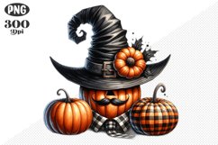Halloween Pumpkins Sublimation - Clipart PNG Design Product Image 1
