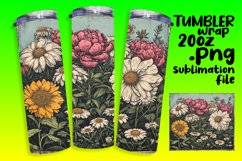 Vintage Blossom Tumbler Wrap - Retro Magic Product Image 1