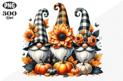 Halloween Gnomes Sublimation - Clipart PNG Design Product Image 1