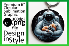 Stylish Circle Design for Car Coasters , Astronaut Product Image 1