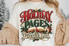 Holiday Pages & Fireside Days PNG, Christmas Book Lover Sub Product Image 3