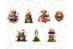 Floral Punk Frogs PNG - Neon Grunge Amphibians Clipart Product Image 8