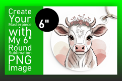 Beautiful Circle PNG for Sublimation , Valenines Animals Product Image 1