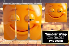 Dynamic Cartoon Face Tumbler Design - Sublimation 20oz Product Image 1