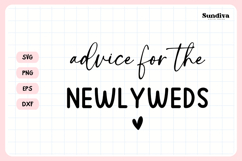 Wedding Sign Saying SVG | Advice For The Newlyweds Product Image 3