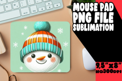Luminous Desk Pad Designs Sublimation, Snowman Product Image 1