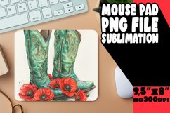 Cheerful Flowered Mousepad Design PNG Product Image 1