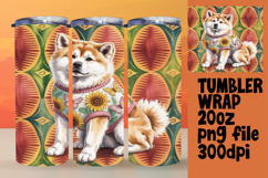 CUSTOMIZED 20oz Tumbler Wrap Design , Cute Dog Product Image 1