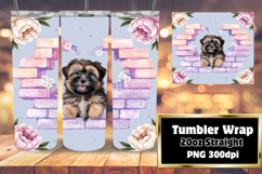 DYNAMIC 20oz Tumbler Artwork , Cute Dog Product Image 1