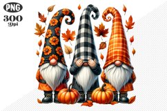Halloween Gnomes Sublimation - Clipart PNG Design Product Image 1