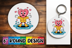 Luminous Round Designs for Kids, Valenines Heart Product Image 1