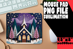Cheerful Mouse Pad Design PNG, Holiday Product Image 1