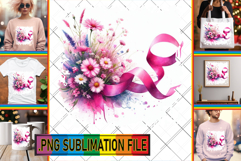 LUMINOUS Tote Bag Sublimation Ideas, Flowers Product Image 1