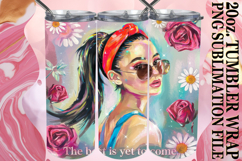 Bright journeys 20oz tumbler wrap, Woman Product Image 1