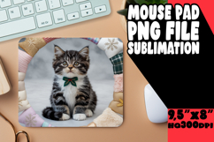 Blissful Mouse Pad Sublimation Ideas, Holiday Pets Product Image 1