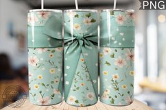 Spring Fling Bow Tumbler Wrap -High Quality 300 Dpi Product Image 1