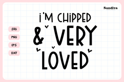 Funny Pet Tag Saying SVG | I'm Chipped Very Loved Product Image 3