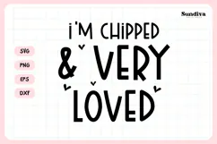 Funny Pet Tag Saying SVG | I'm Chipped Very Loved Product Image 3