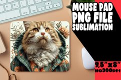 Quirky Kitty Joy Sublimation Mousepad PNG Product Image 1