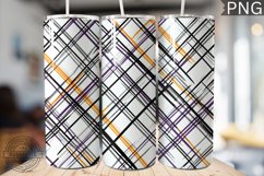 Halloween Plaid Pattern Tumbler Wrap - High Quality 300 Dpi Product Image 1