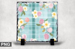 Easter Spring Square Sublimation Slate Design Product Image 1