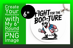 Vibrant Round Design Coaster Artwork , Funny Ghost Product Image 1